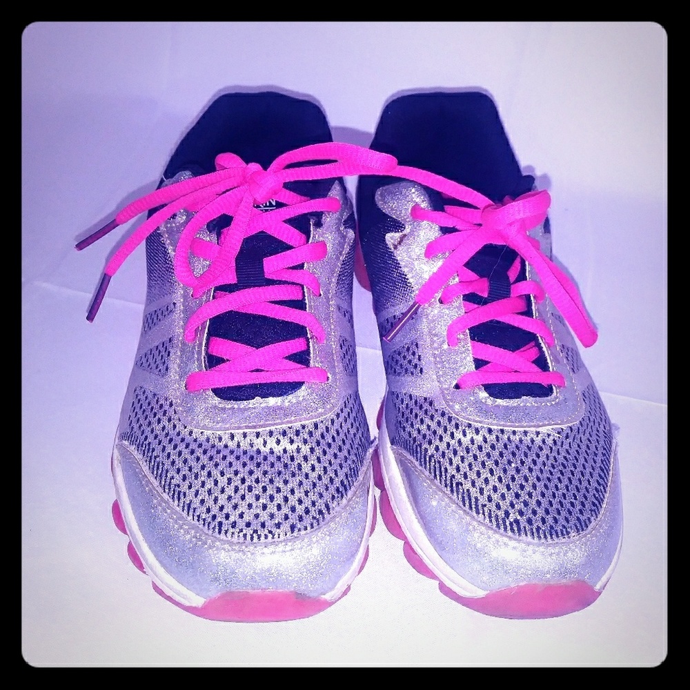 Danskin Now Silver Glitter And Pink Size 5